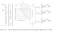 circuit diagram for reduced power of coridoor light